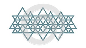 Geometric Triangle Lattice, Modern Abstract Pattern, vector design Generative AI