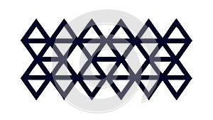 Geometric Triangle Mesh Abstract Pattern, vector design Generative AI