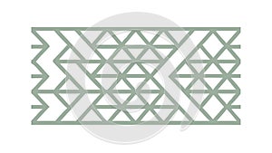 Geometric Triangle Mosaic: Abstract Pattern with Gradient Hues, vector design Generative AI