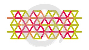 Geometric Triangle Pattern Abstract Decorative Vector, vector design Generative AI