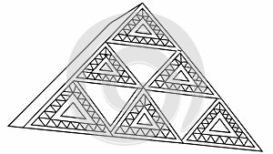 Geometric triangle pattern, abstract design art background texture, vector design Generative AI
