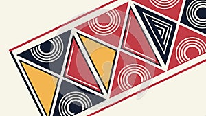 Geometric triangle pattern, abstract design, colorful shapes, modern art, triangle art vector design Generative AI