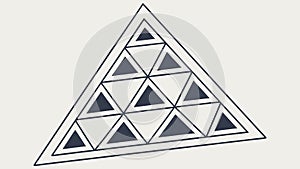 Geometric Triangle Pattern, Abstract Design Element. vector design Generative AI