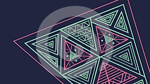 Geometric triangle pattern, abstract design, modern background, triangular texture vector design Generative AI
