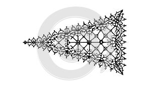 Geometric Triangle Pattern, Abstract Design Vector Art. vector design Generative AI