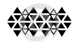 Geometric Triangle Pattern, Abstract Digital Design, vector design Generative AI