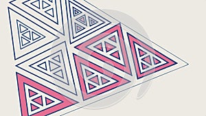 Geometric triangle pattern, abstract and modern background. vector design Generative AI