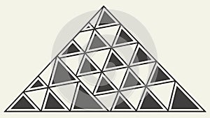 Geometric Triangle Pattern, Abstract Modern Design Vector, vector design Generative AI