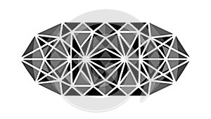 Geometric Triangle Pattern Abstract, vector design Generative AI