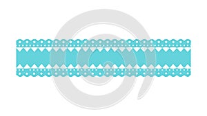 Geometric Triangle Pattern Border, vector design Generative AI