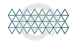 Geometric Triangle Pattern: Dynamic Grid Structure, vector design Generative AI