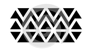 Geometric Triangle Pattern, Modern Abstract Design Background, vector design Generative AI