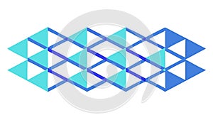 Geometric Triangle Pattern. Modern Abstract Structure and Digital Design, vector design Generative AI