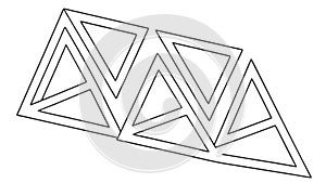 Geometric Triangle Pattern for Modern Design, vector design Generative AI