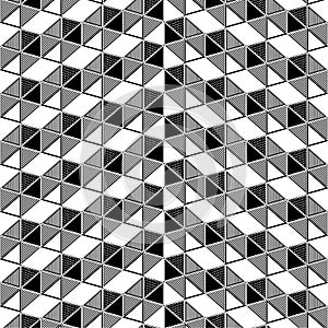 Geometric triangle pattern seamless perspective