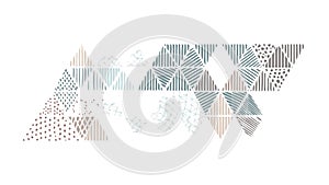 Geometric Triangle Pattern Subtle Background, vector design Generative AI