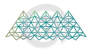 Geometric Triangle Pattern Vector, Abstract Design Art, vector design Generative AI