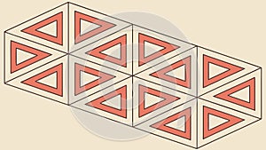 Geometric triangle patterned background, modern abstract design, vector design Generative AI