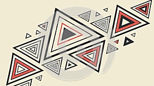 Geometric Triangle Patterns, Abstract Art Elements, vector design Generative AI