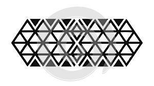Geometric Triangle Repeating Pattern Abstract Design, vector design Generative AI