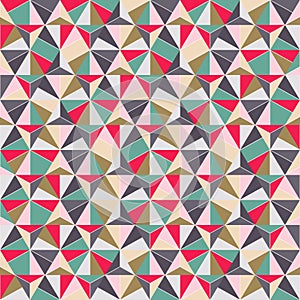 Geometric Triangle Shape Seamless Pattern