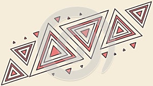 Geometric Triangles Array, Dynamic Abstract Pattern, Vector Art, vector design Generative AI
