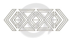 Geometric Triangles Interlocking Pattern Vector, vector design Generative AI