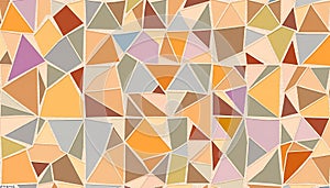 Geometric triangles pattern, abstract mosaic design, Stock Photo, Generative AI