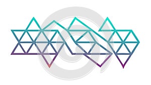 Geometric Triangles Pattern for Modern Abstract Backgrounds, vector design Generative AI