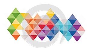 Geometric Triangular Abstract Pattern, Modern Design Element, vector design Generative AI