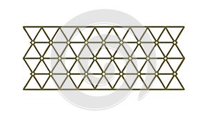 Geometric Triangular Grid Pattern Vector Background Element, vector design Generative AI