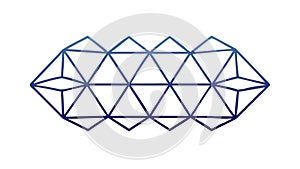 Geometric Triangular and Hexagonal Interlocking Pattern, vector design Generative AI