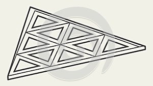 Geometric Triangular Pattern Abstract Grid Design, vector design Generative AI