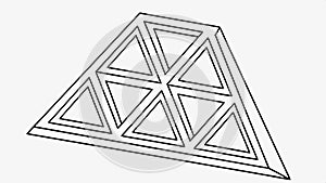 Geometric triangular pattern design element abstract background vector design Generative AI
