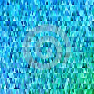 Geometric triangular polygon pattern background - modern gradient vector graphic with triangles in light blue tones