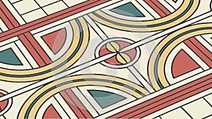 Geometric tribal pattern abstract decorative design element vector design Generative AI