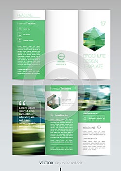 Geometric Trifold Business Brochure template