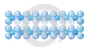 Blue Dots Abstract Grid Pattern Art, vector design Generative AI