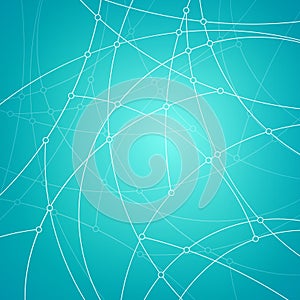 Geometric vector pattern,curves and nodes