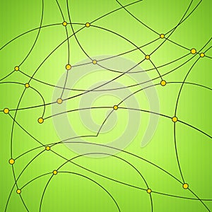Geometric vector pattern,curves and nodes