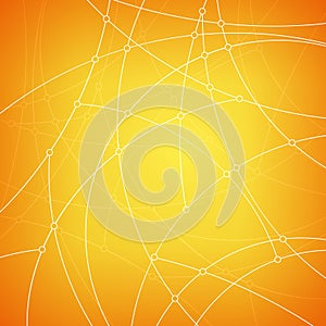 Geometric vector pattern,curves and nodes