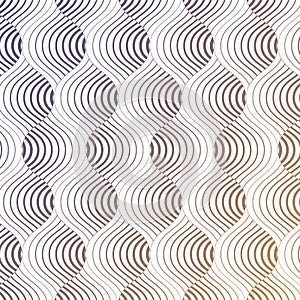 Geometric vector pattern repeating abstract spiral, wavy, curve thin line or finger print.