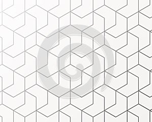 Geometric vector pattern, repeating chevron and diamond shape on hexagon shape. Pattern is clean usable for wallpaper, fabric,