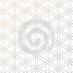 Geometric vector pattern, repeating linear hexagon and triangle.  monochrome stylish. pattern is clean for fabric, wallpaper,