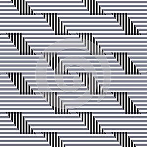 Geometric vector pattern, repeating stripe line connected with parallelogram stripe shape. Pattern is clean for design, fabric,