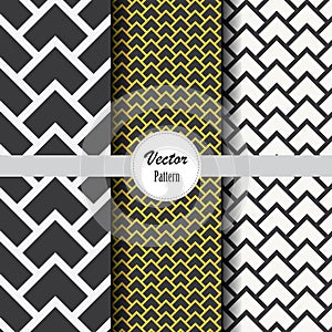 Geometric vector pattern set of triangle or chevron in different sizes and color. Vector clean design for wallpaper, printing