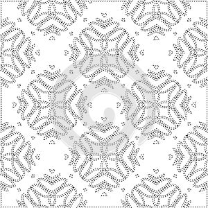 Geometric vector pattern with triangular elements. Seamless abstract ornament for wallpapers and backgrounds.