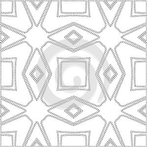 Geometric vector pattern with triangular elements. Seamless abstract ornament for wallpapers and backgrounds.