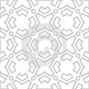 Geometric vector pattern with triangular elements. Seamless abstract ornament for wallpapers and backgrounds.