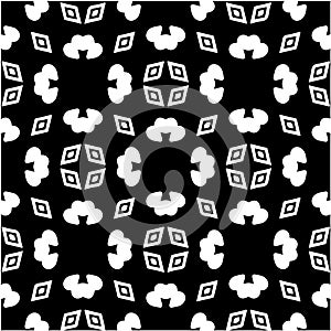 Geometric vector pattern with triangular elements. Seamless abstract ornament for wallpapers and backgrounds.